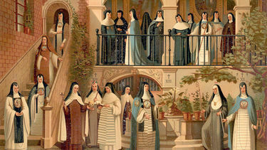 Painting of colonial nuns
