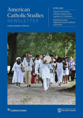 American Catholic Studies Newsletter cover for Spring 2022