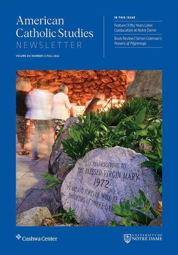 American Catholic Studies Newsletter cover for Fall 2022