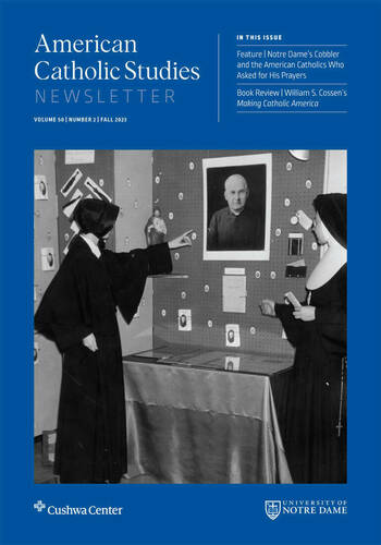 American Catholic Studies Newsletter cover for Fall 2023