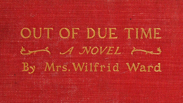 Detail of original cover of Out of Due Time