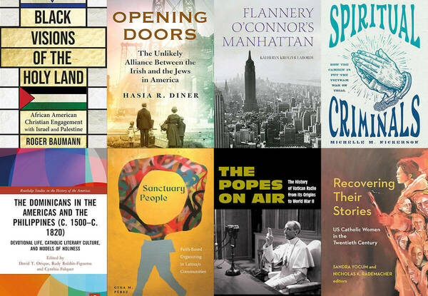 Covers of eight recent books of interest